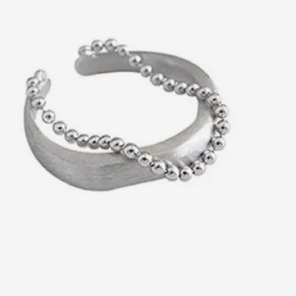 The Modern Chain Ring adjustable in 925 silver